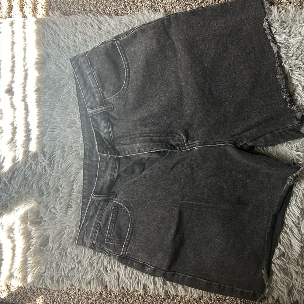 Women's Black Denim Shorts